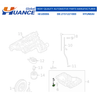 HCPX Manufacturing Auto Parts Oil Pan Bolt for HYUNDAI 2151221000