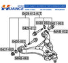 HCPX Manufacturing Auto Parts Camber Adjusting Eccentric Bolt Kit for MITSUBISHI 4013A082