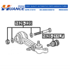 HCPX Manufacturing Auto Parts Camber Adjusting Eccentric Bolt Kit for MERCEDES-BENZ A0003300018