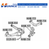 HCPX Manufacturing Kit de boulons excentriques de réglage de carrossage pour pièces automobiles HONDA 52387-SNA-A00