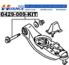 HCPX Manufacturing Auto Parts Camber Adjusting Eccentric Bolt Kit for MITSUBISHI MN125376