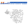 WHT001760 Huance Engine Crankshaft Pulley Bolt for AUDI VOLKSWAGEN