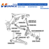HCPX Manufacturing Auto Parts Camber Adjusting Eccentric Bolt Kit for AUDI&VOLKSWAGEN WHT001833