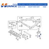 W717859-S439 Huance Camber Adjusting Eccentric Bolt Kit for FORD