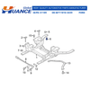 W711810-S439 Huance Camber Adjusting Eccentric Bolt Kit for FORD
