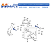 97034121720 Huance Camber Adjusting Eccentric Bolt Kit for PORSCHE
