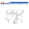 W717859-S439 Huance Camber Adjusting Eccentric Bolt Kit for FORD